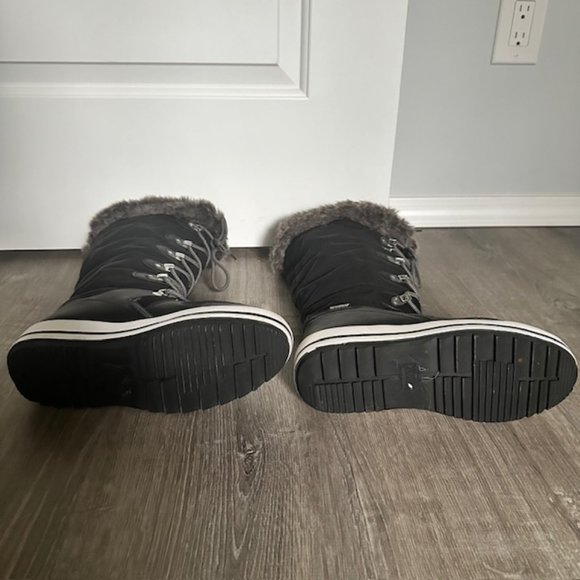 Cougar Vesta Faux Fur Collar Knee High Snow Boot - Picture 5 of 7